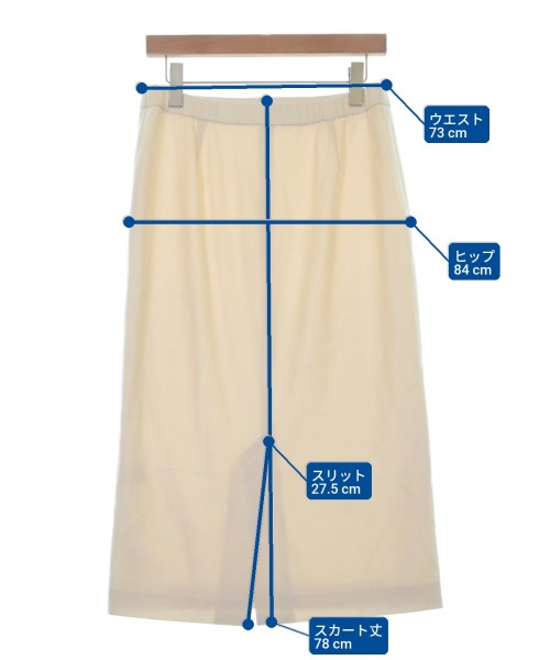 theory luxe（セオリーリュクス）ロング・マキシ丈スカート 白 サイズ:42(L位) レディース/2200646645360