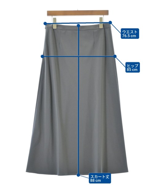 theory luxe（セオリーリュクス）ロング・マキシ丈スカート グレー サイズ:40(M位) レディース/2200646645391