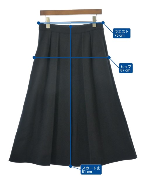 theory luxe（セオリーリュクス）ロング・マキシ丈スカート 黒 サイズ:42(L位) レディース/2200646645421