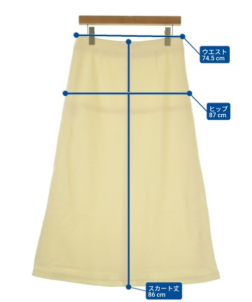 theory luxe（セオリーリュクス）ロング・マキシ丈スカート 黄 サイズ:40(M位) レディース/2200646645728