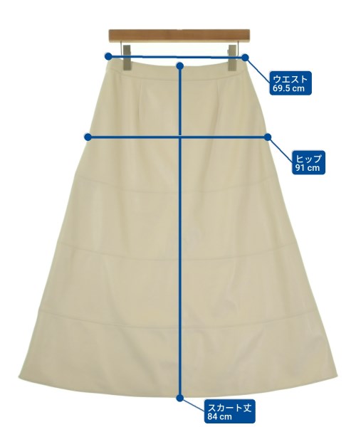 theory luxe（セオリーリュクス）ロング・マキシ丈スカート 白 サイズ:40(M位) レディース/2200646645940