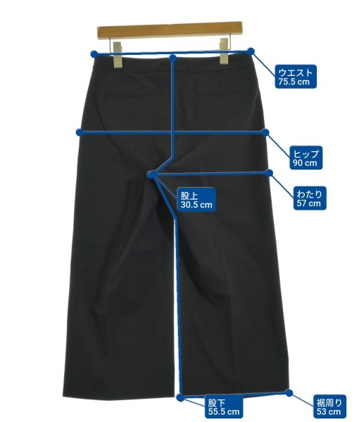 theory luxe（セオリーリュクス）クロップドパンツ 黒 サイズ:44(XL位) レディース/2200657832117