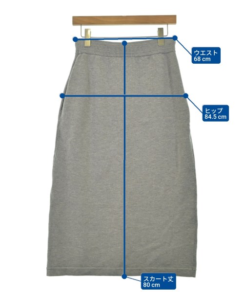 theory luxe（セオリーリュクス）ロング・マキシ丈スカート グレー サイズ:38(M位) レディース/2200657832537
