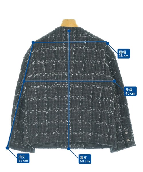 theory luxe（セオリーリュクス）ノーカラージャケット グレー サイズ:38(M位) レディース/2200633700034