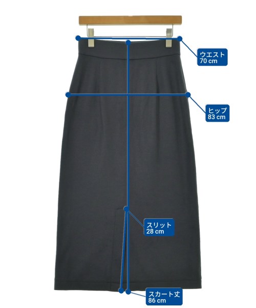 theory luxe（セオリーリュクス）ロング・マキシ丈スカート グレー サイズ:38(M位) レディース/2200658976100