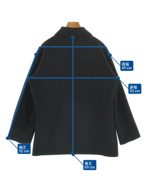 theory luxe（セオリーリュクス）ピーコート 黒 サイズ:38(M位) レディース/2200656604012