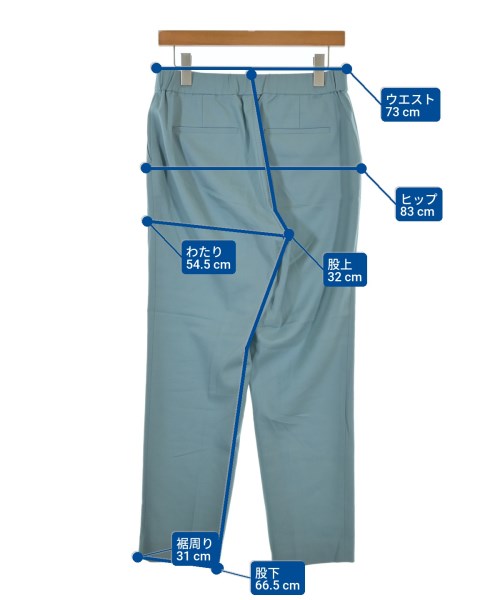 theory luxe（セオリーリュクス）スラックス 青 サイズ:42(L位) レディース/2200656604067