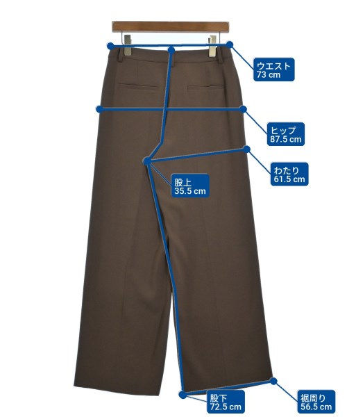 theory luxe（セオリーリュクス）スラックス 茶 サイズ:38(M位) レディース/2200711174054