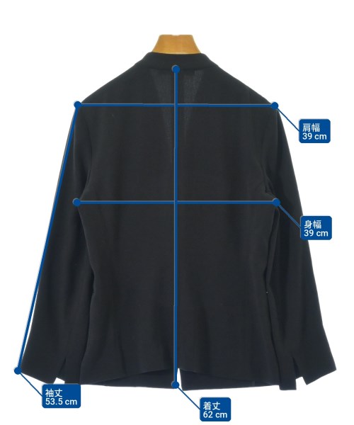 theory luxe（セオリーリュクス）ノーカラージャケット 黒 サイズ:40(M位) レディース/2200716942054