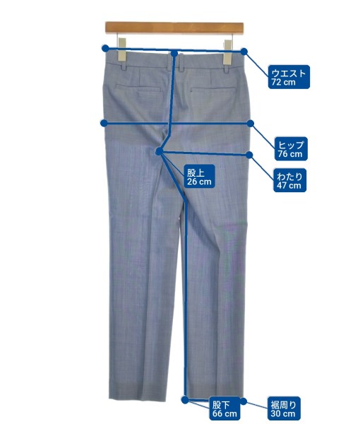 theory luxe（セオリーリュクス）スラックス 青 サイズ:34(XS位) レディース/2200712743075