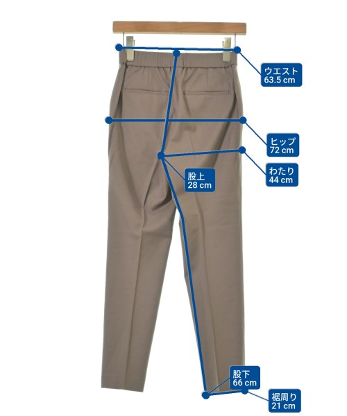 theory luxe（セオリーリュクス）スラックス 茶 サイズ:34(XS位) レディース/2200645230017