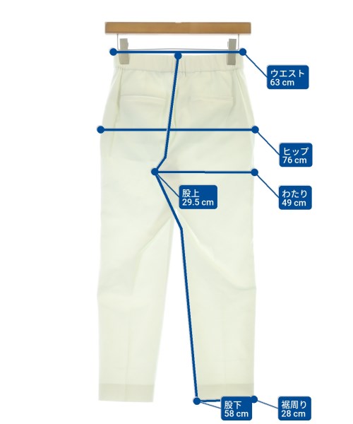 theory luxe（セオリーリュクス）クロップドパンツ 白 サイズ:34(XS位) レディース/2200636652040