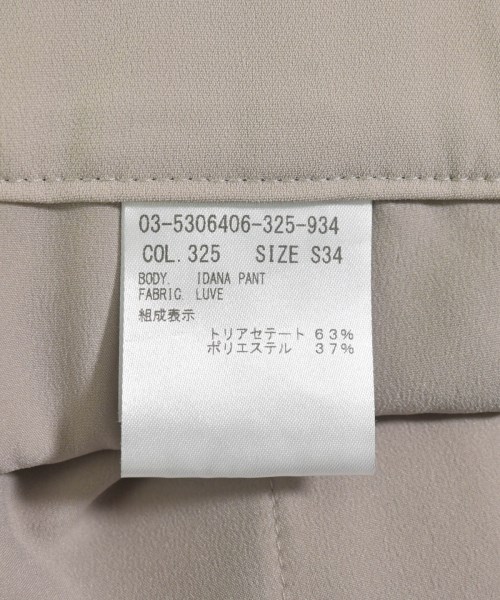 theory luxe（セオリーリュクス）スラックス ベージュ サイズ:34(XS位) レディース/2200636652064