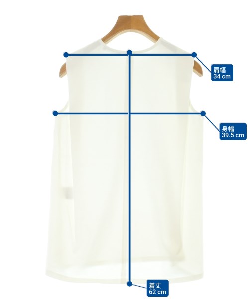 theory luxe（セオリーリュクス）ノースリーブ 白 サイズ:32(XXS位) レディース/2200637597296