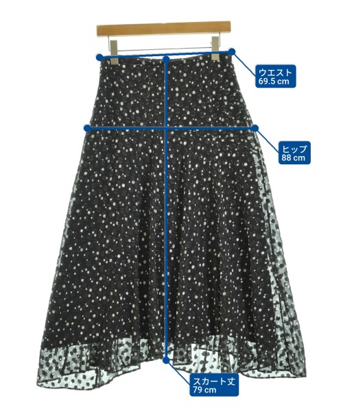 theory luxe（セオリーリュクス）ロング・マキシ丈スカート 黒 サイズ:38(M位) レディース/2200647984048