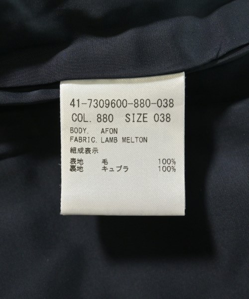 theory luxe（セオリーリュクス）チェスターコート 紺 サイズ:38(M位) レディース/2200648856016