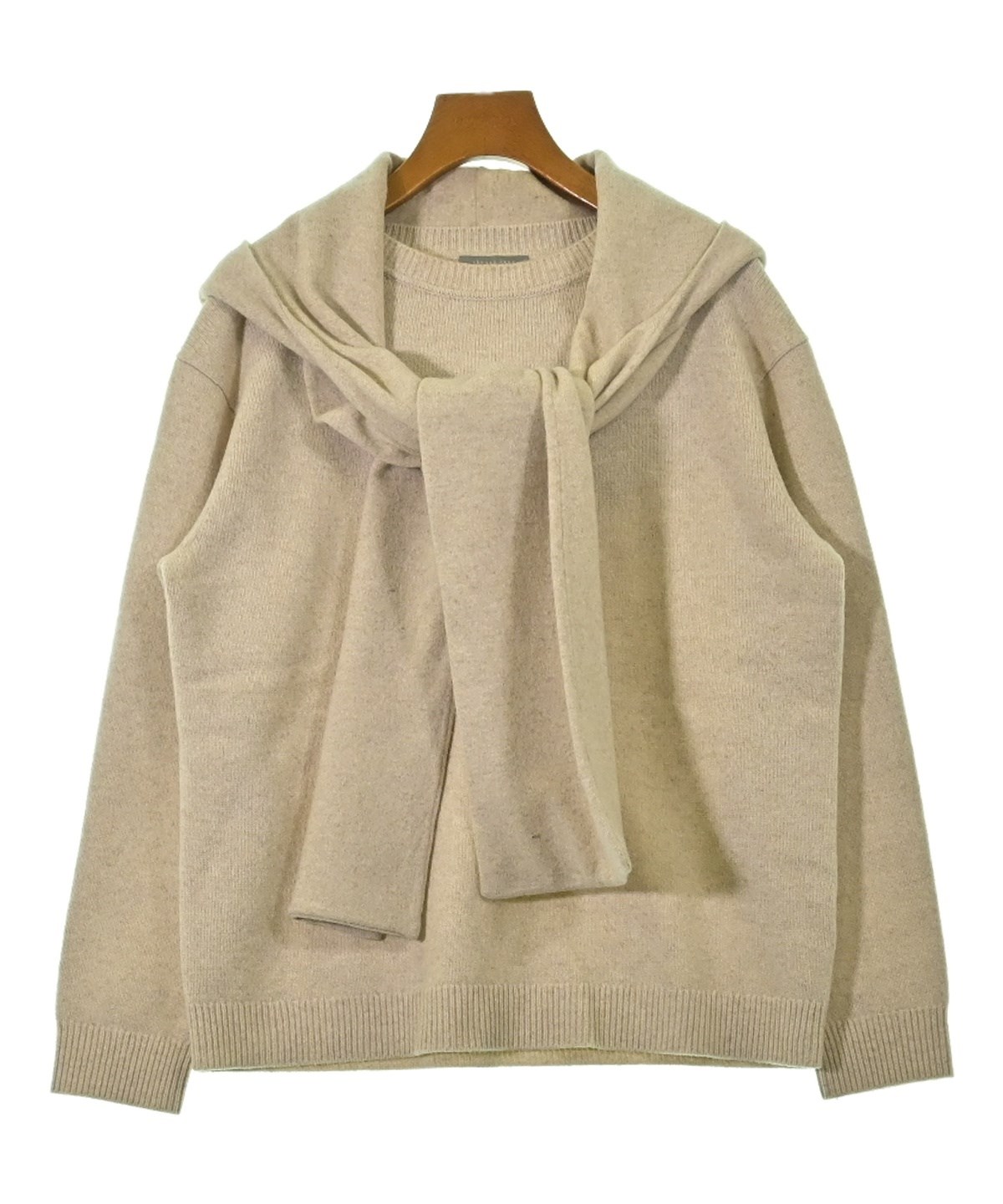 良品 Theory luxe セオリーリュクス CHARMING JILL カシミヤブレンド ウール ニット セーター サイズ38 ブラウンベージュ レディース 古着 中古 USED theory luxe（セオリーリュクス）ニット・セーター ベージュ サイズ:38