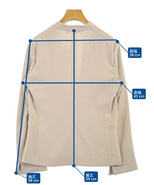 theory luxe（セオリーリュクス）ノーカラージャケット ベージュ サイズ:36(S位) レディース/2200702597022