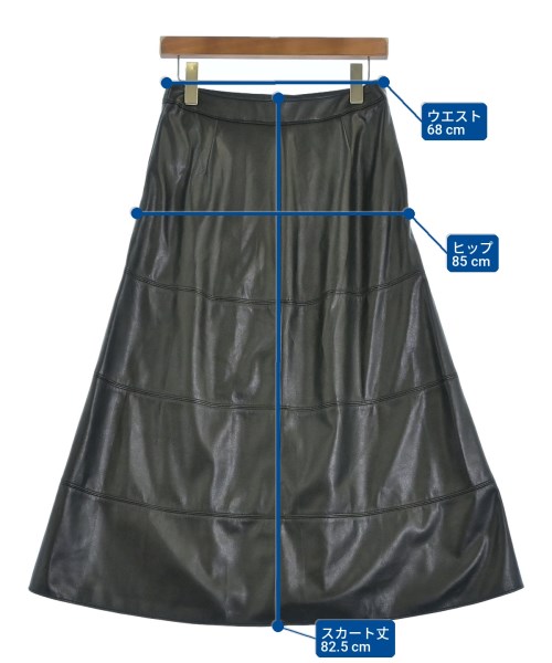 theory luxe（セオリーリュクス）ロング・マキシ丈スカート 黒 サイズ:38(M位) レディース/2200702633140