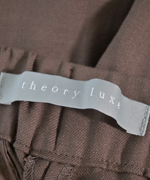 theory luxe（セオリーリュクス）スラックス 茶 サイズ:38(M位) レディース/2200705888073