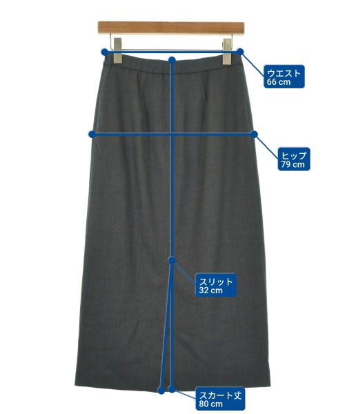 theory luxe（セオリーリュクス）ロング・マキシ丈スカート グレー サイズ:36(S位) レディース/2200702563270