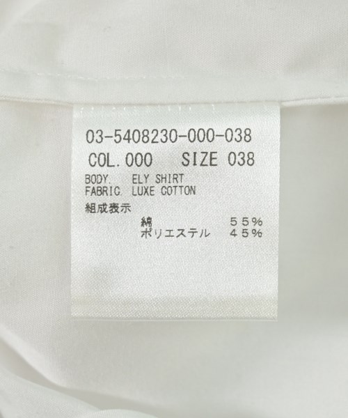theory luxe（セオリーリュクス）カジュアルシャツ 白 サイズ:38(M位) レディース/2200704245082