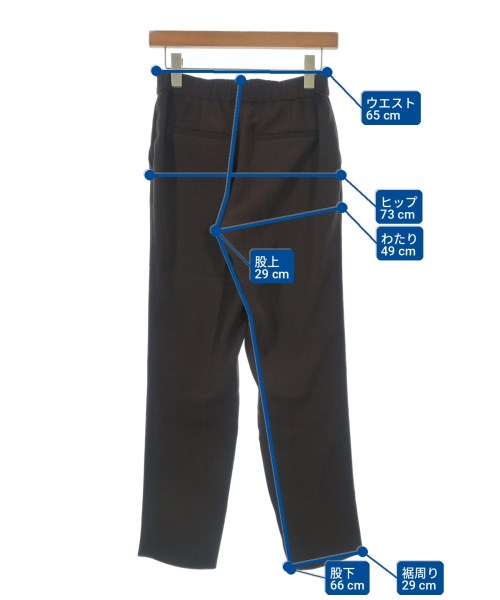 theory luxe（セオリーリュクス）スラックス 茶 サイズ:36(S位) レディース/2200709068167