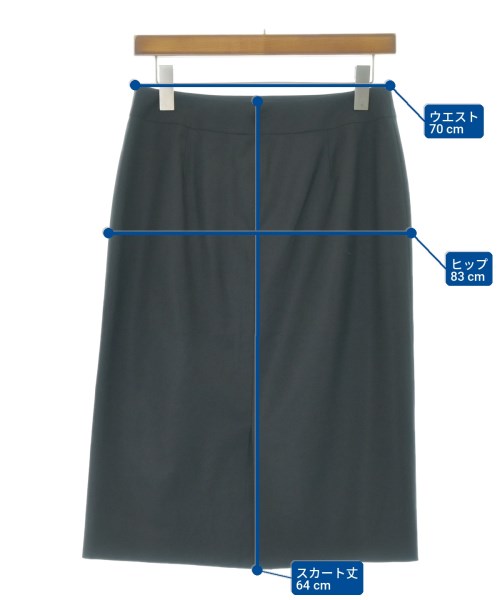 theory luxe（セオリーリュクス）ひざ丈スカート 黒 サイズ:38(M位) レディース/2200706868081