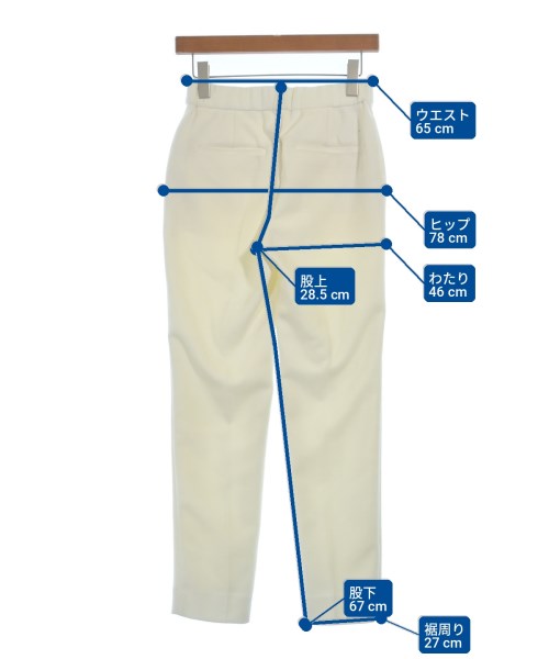 theory luxe（セオリーリュクス）スラックス 白 サイズ:34(XS位) レディース/2200710129031