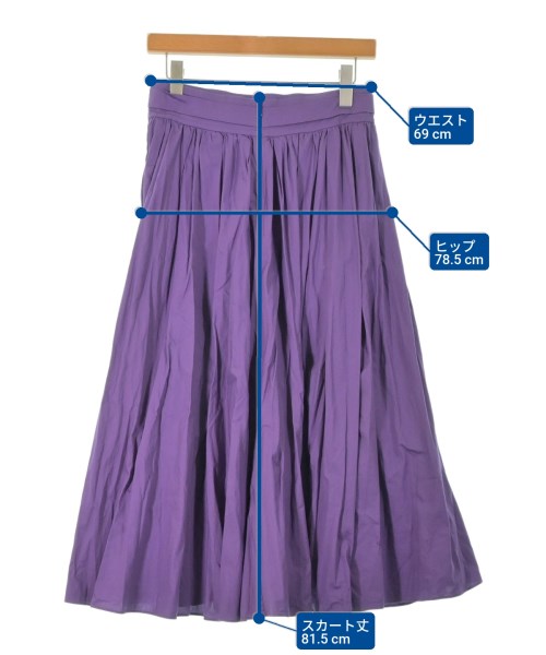 theory luxe（セオリーリュクス）ロング・マキシ丈スカート 紫 サイズ:38(M位) レディース/2200663097012