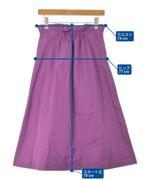 theory luxe（セオリーリュクス）ロング・マキシ丈スカート 紫 サイズ:38(M位) レディース/2200663097029