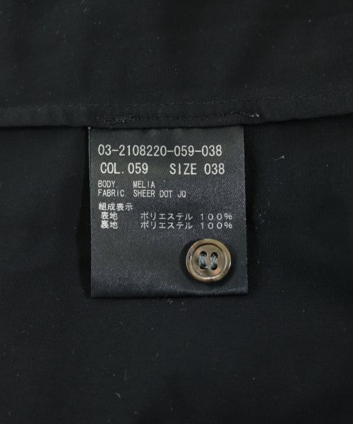 theory luxe（セオリーリュクス）ブラウス 黒 サイズ:38(M位) レディース/2200663097074