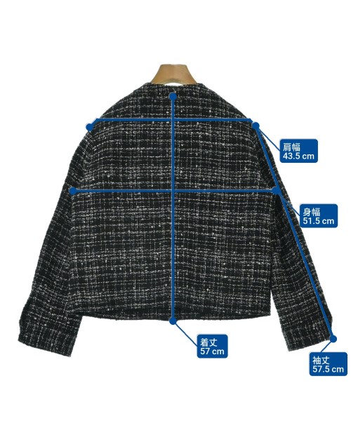 theory luxe（セオリーリュクス）ノーカラージャケット 黒 サイズ:40(L位) レディース/2200663326037