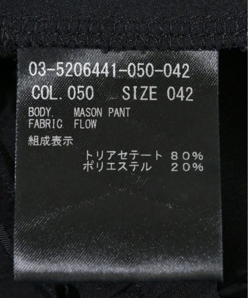 theory luxe（セオリーリュクス）スラックス 黒 サイズ:42(L位) レディース/2200664213121