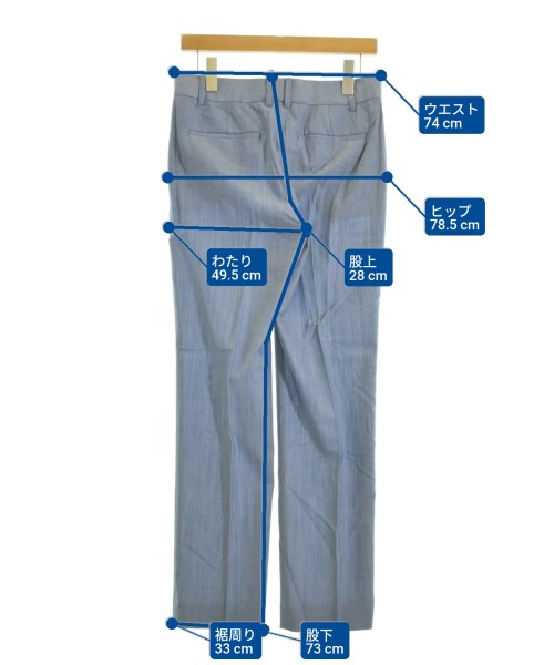 theory luxe（セオリーリュクス）スラックス 青 サイズ:38(M位) レディース/2200637725064