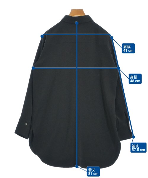 theory luxe（セオリーリュクス）カジュアルシャツ 黒 サイズ:40(M位) レディース/2200663929238