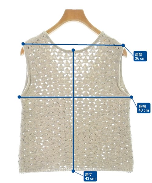 theory luxe（セオリーリュクス）ベスト/ノースリーブ ベージュ サイズ:38(M位) レディース/2200665910081