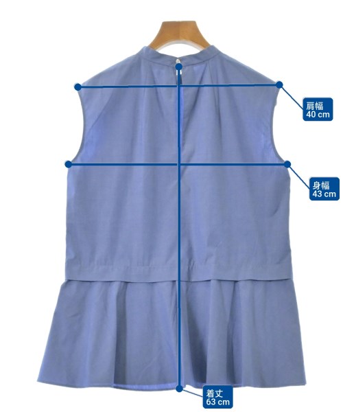 theory luxe（セオリーリュクス）カジュアルシャツ 青 サイズ:38(M位) レディース/2200667016033