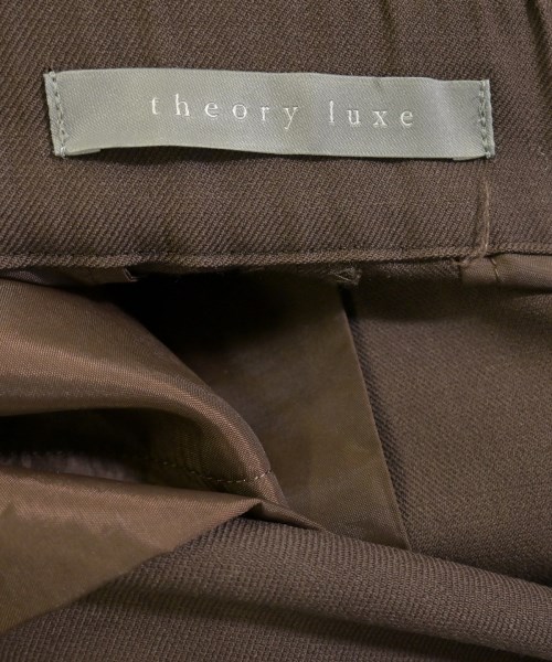 theory luxe（セオリーリュクス）スラックス 茶 サイズ:36(S位) レディース/2200653810072