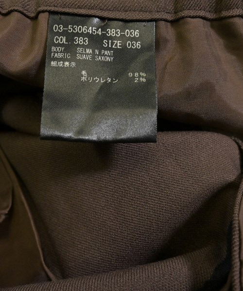 theory luxe（セオリーリュクス）スラックス 茶 サイズ:36(S位) レディース/2200653810072