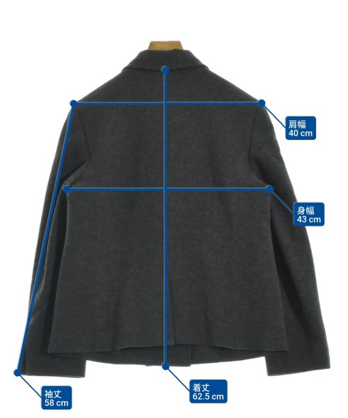 theory luxe（セオリーリュクス）カジュアルジャケット グレー サイズ:38(M位) レディース/2200664949037