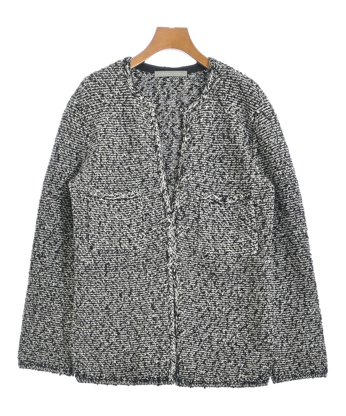 theory luxe（セオリーリュクス）ノーカラージャケット 黒 サイズ:40(M