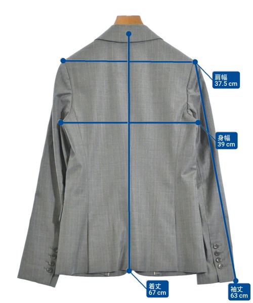 theory luxe（セオリーリュクス）テーラードジャケット グレー サイズ:38(M位) レディース/2200666470102