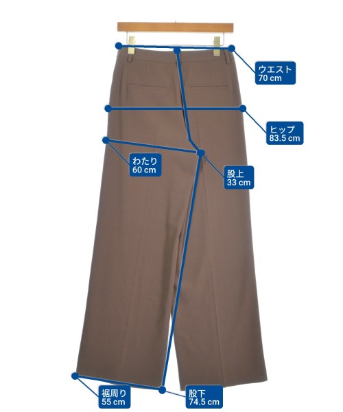 theory luxe（セオリーリュクス）スラックス 茶 サイズ:36(S位) レディース/2200671444105