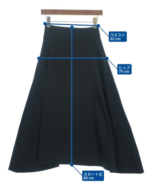 theory luxe（セオリーリュクス）ロング・マキシ丈スカート 黒 サイズ:32(XXS位) レディース/2200666884022