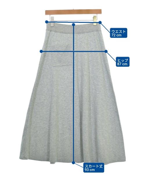 theory luxe（セオリーリュクス）ロング・マキシ丈スカート グレー サイズ:38(M位) レディース/2200718378134