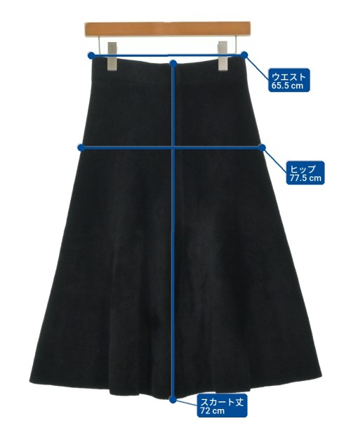 theory luxe（セオリーリュクス）ロング・マキシ丈スカート 黒 サイズ:38(M位) レディース/2200721526041