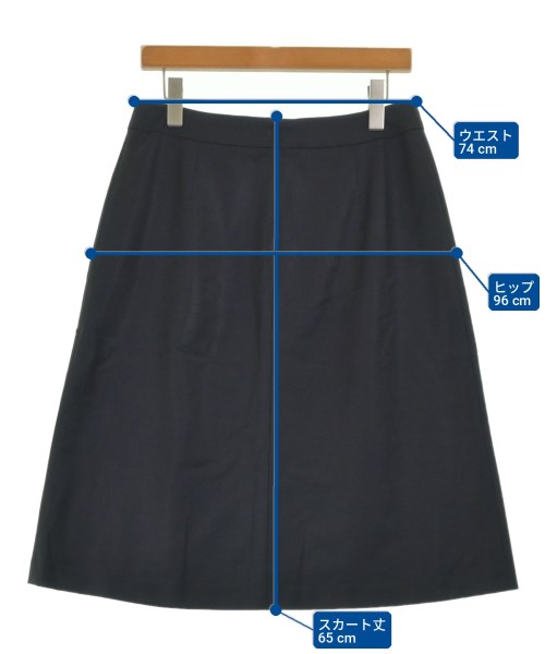 theory luxe（セオリーリュクス）ひざ丈スカート 黒 サイズ:44(XL位) レディース/2200722971222