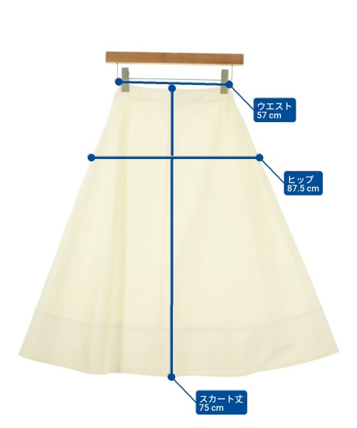 theory luxe（セオリーリュクス）ロング・マキシ丈スカート 白 サイズ:32(XXS位) レディース/2200680201089