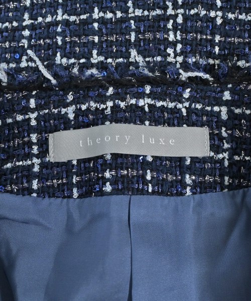 theory luxe（セオリーリュクス）ノーカラージャケット 紺 サイズ:40(M位) レディース/2200686151036